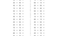 100までの数の、簡単なたし算問題を繰りかえし学習していきます。2けたの計算も、1けた同様の考え方で、計算の仕組みを把握していきます。