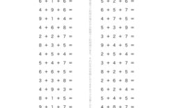 たし算やひき算を用いて、より深く計算の仕組みを学ぶ単元です。くり上がりを頭で理解できるよう、くり返し学習で理解度を深めて行きます。