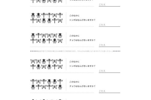 イラストを使った問題で、視覚的な数的感覚を養います。問題や対象物を間違いなく読み取れるよう、基本的な学力を向上させます。