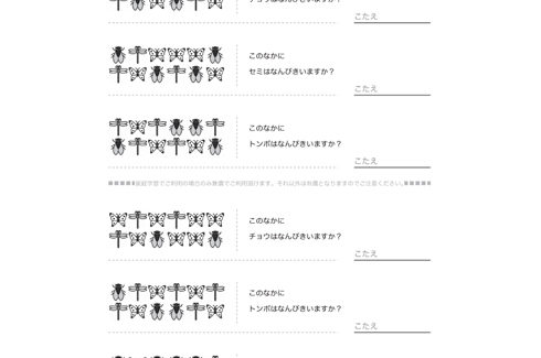 イラストを使った問題で、視覚的な数的感覚を養います。問題や対象物を間違いなく読み取れるよう、基本的な学力を向上させます。