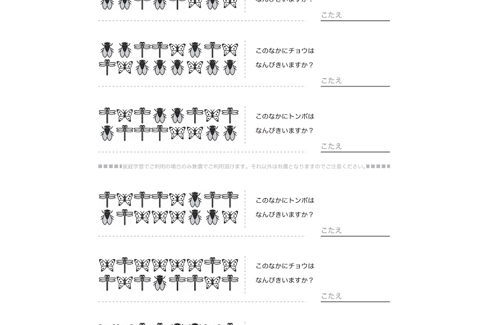 イラストを使った問題で、視覚的な数的感覚を養います。問題や対象物を間違いなく読み取れるよう、基本的な学力を向上させます。