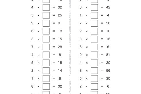 基準とする数をもとに、いくつずつ増えるかに着目して、かけ算の意味や式の表し方、倍の意味を学習し、九九を使った計算を解いていきます。