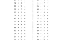 1年生で学んだたし算・ひき算をベースに、より理解度を深める問題です。2けたの数を使い。くり上げ・くり下げなどを使い学習していきます。