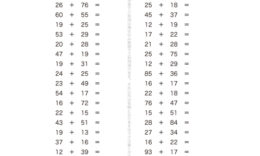これまでに学んだ通常のたし算の数式をベースに、くり上げなどの見えない数の感覚を学んでいきます。数字になれ繰り返すことで、実践的な計算力を養っていけます。